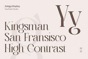 Zaloga Typeface - Display Serif