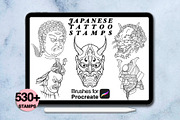 550 Japanese tattoo for procreate, a Brush Add-On by Arts For Peace (Thumbnail 7 of 9)