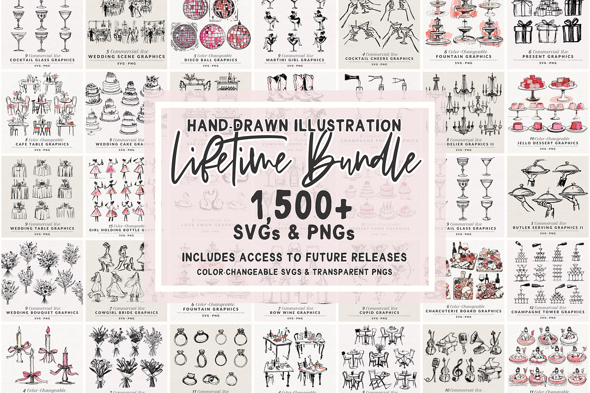 Whole Shop Hand Drawn Doodle Bundle, an Object Illustration by The October Creative (Photo 1 of 5)