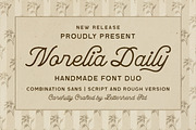 Norelia Daily Handmade Font Duo, a Script Font by Letterhend Studio (Thumbnail 1 of 10)