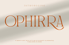 Ophirra – Elegant Serif Font