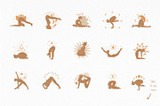 Yoga Vector Clip Art Collection, a Healthcare Illustration by Vibérains (Thumbnail 3 of 13)