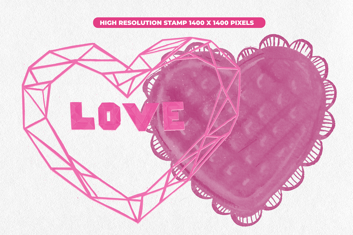85 Romantic Brush Stamps Procreate, a Brush Add-On by Graphics Resources (Photo 10 of 11)