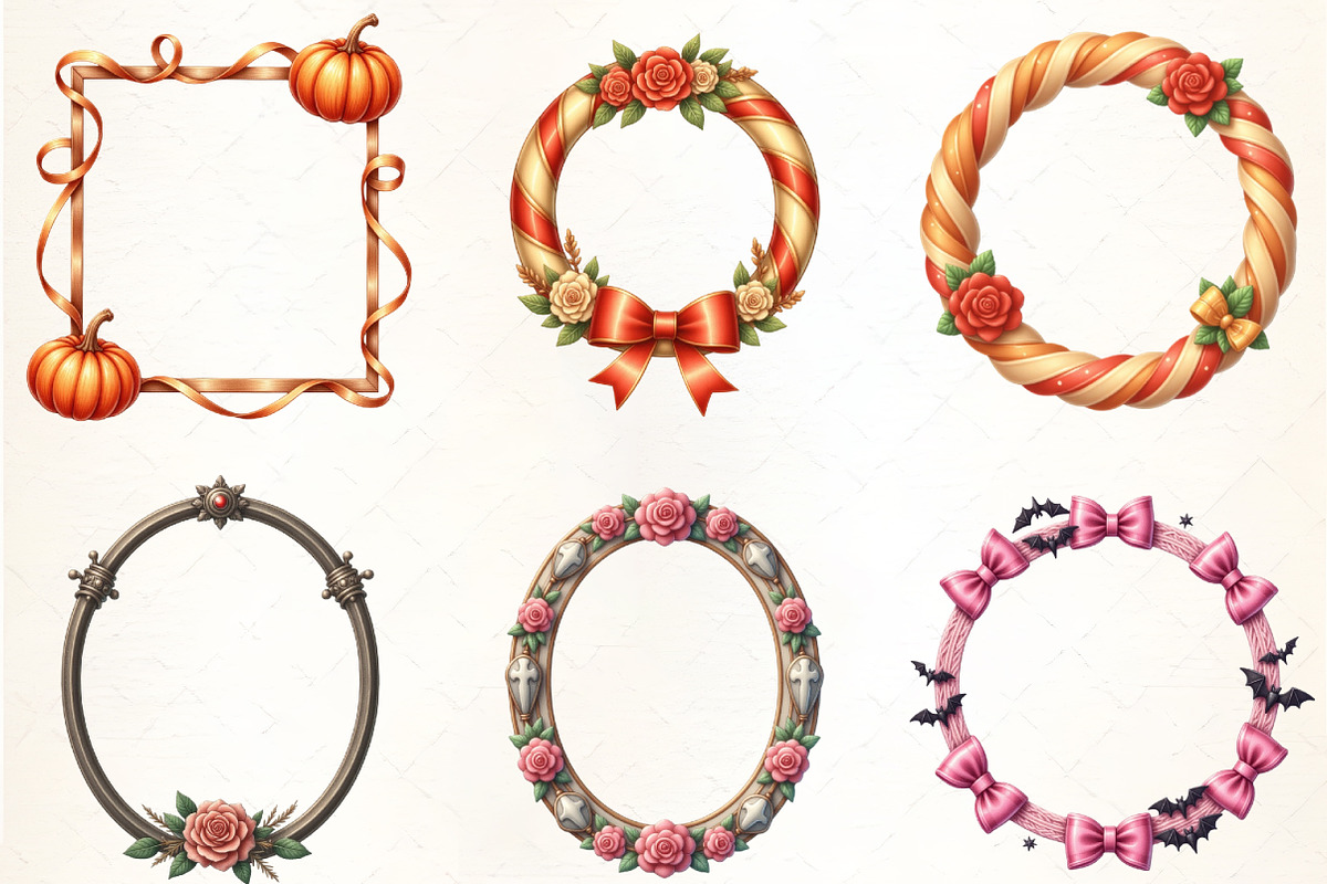 Coquette Halloween Frame Sublimation, an Illustration by CrexoraLab (Photo 4 of 5)
