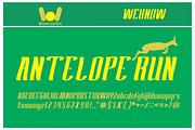 antelope run font, a Script Font by weknow (Thumbnail 3 of 5)
