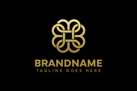 Letters BBBB Ornament Logo, a Branding & Logo Template by Pray Art Design Studio