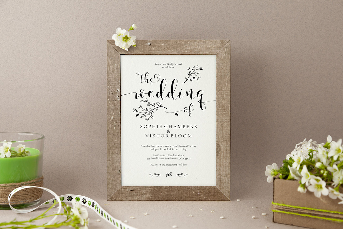 Wedding Invitation Template, Sophie, an Invitation Template by Alice Bluefox (Photo 4 of 9)