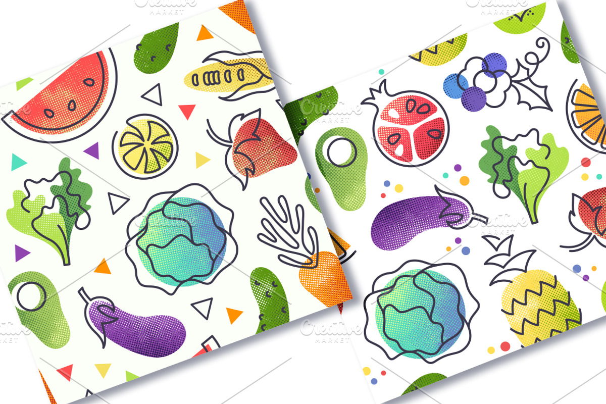 Fruits and vegetables set, an Object Graphic by SpaceNymph (Photo 2 of 2)