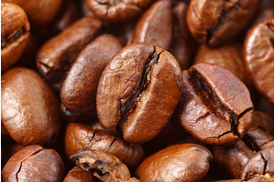 Natural Roasted Coffee Bean Close Up