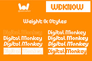 Digital Monkey Font, a Font by weknow (Thumbnail 7 of 8)