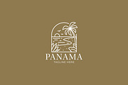 Beach Logo Panorama Illustration, a Branding & Logo Template by Signatoro (Thumbnail 3 of 3)
