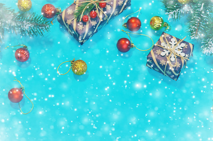 Christmas background and decor. New, a Holiday Photo by yanadjana