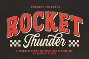 Rocket Thunder a Handmade Duo Font, a Slab Serif Font by Blankids Studio (Thumbnail 1 of 11)