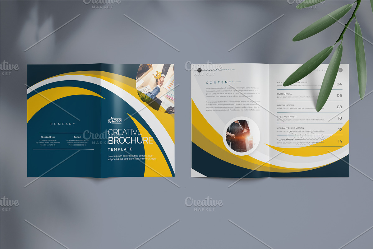 Corporate Brochure Template 16 Pages, a Brochure Template by Cristal Pioneer (Photo 3 of 6)