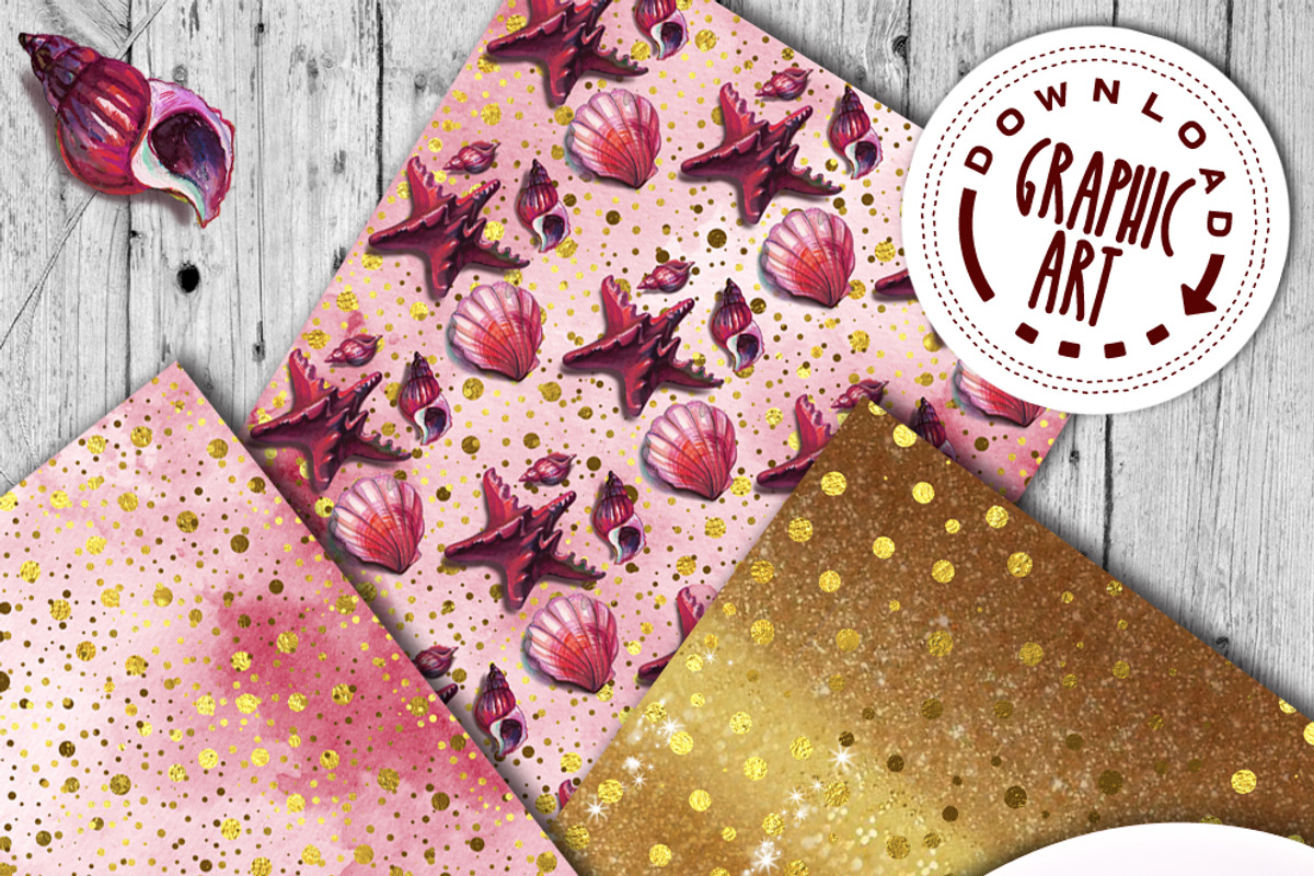 DIGITAL PAPER PATTERNS PACK, a Pattern Graphic by Download Graphic Art (Photo 3 of 6)