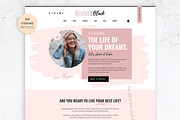 Wix Website Template | Blush & Black, a Wix Template by Thirty One Palms Studio (Thumbnail 1 of 6)
