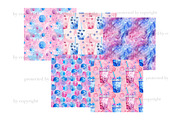 Bubble Tea Digital Paper, a Pattern Graphic by GlamArtZhanna (Thumbnail 4 of 4)