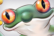 Red-Eyed Treefrog Illustration, an Animal Illustration by Mgd.Design (Thumbnail 2 of 5)
