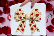 Faux Yarn Valentine’s Day Coquette, an Illustration by Craft Nest (Thumbnail 4 of 7)