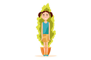 Kid playing hide and seek. Playing, an Illustration by the8monkey