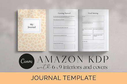 KDP Interior Canva Template Journal, a Templates & Theme by Miri Campbell