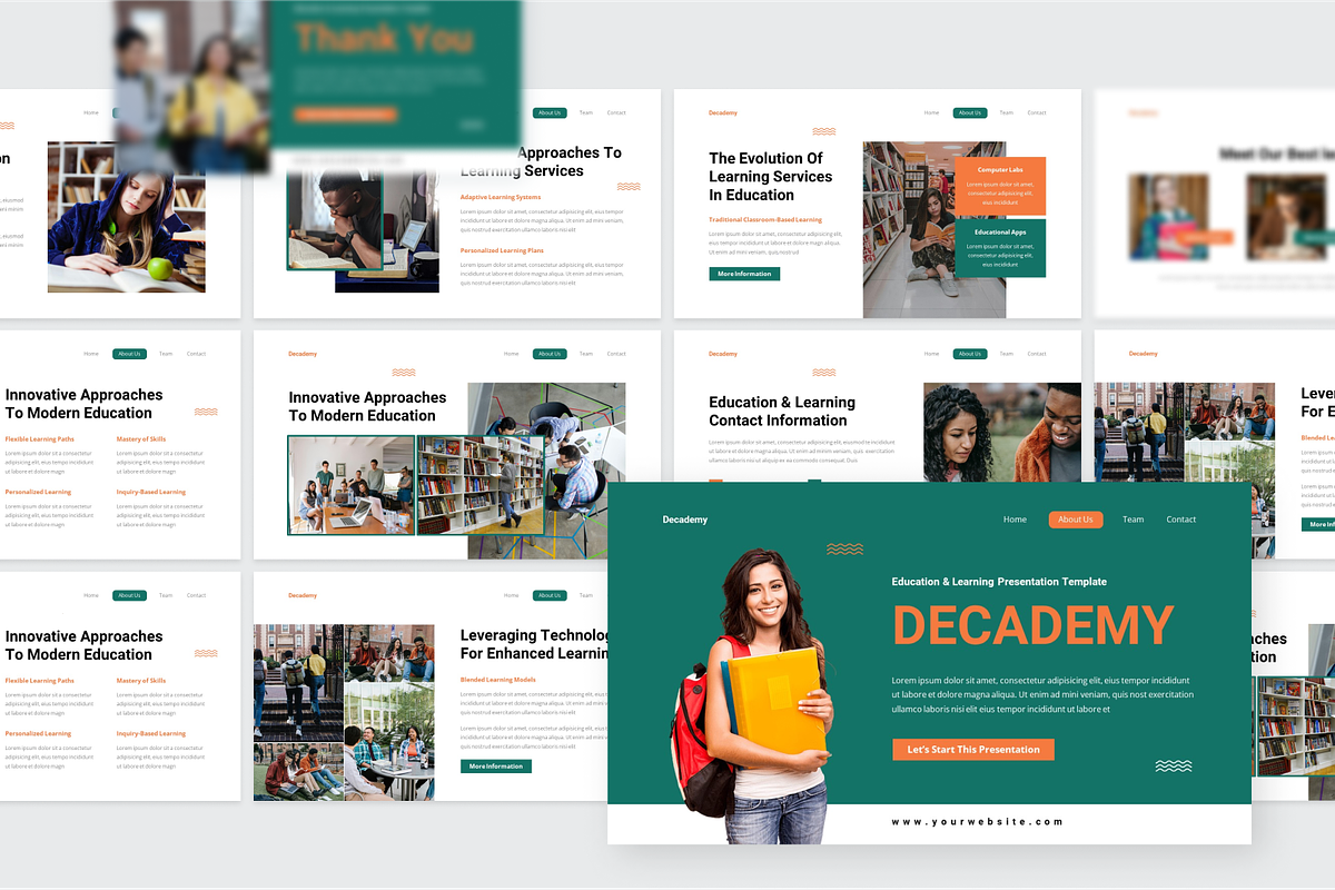 Education & Learning PowerPoint, a Presentation Template by SquidPixey (Photo 5 of 6)