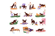 Dog behavior problems set, an Animal Illustration by PaperTrident (Thumbnail 1 of 15)