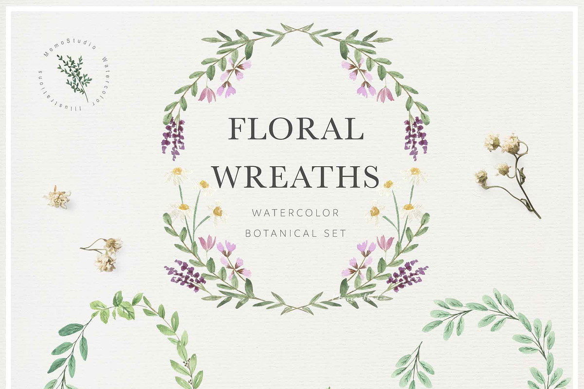 HERB BOTANIST watercolor clipart, a Decorative Illustration by Momo Studio (Photo 13 of 15)