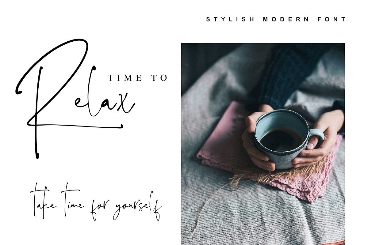 Chillout! - Stylish modern font preview 3