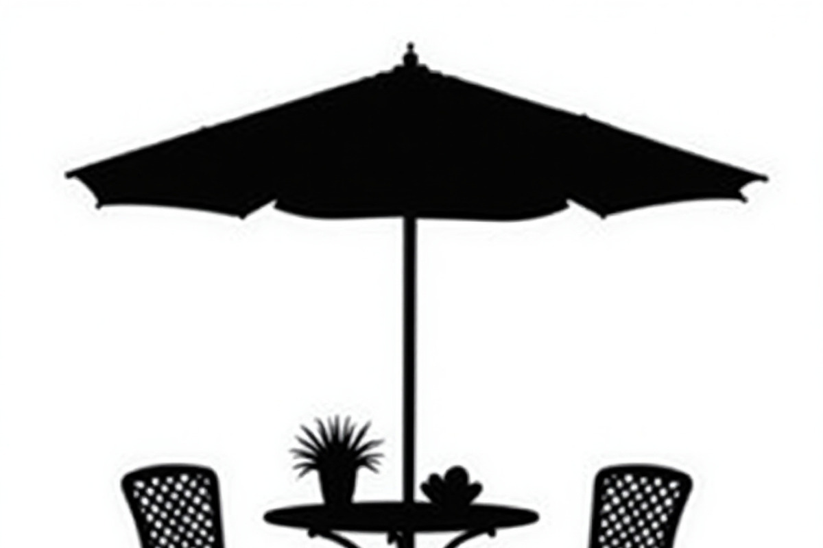 Table Umbrella Beach Silhouette, an Illustration by Amazin_art (Photo 8 of 13)