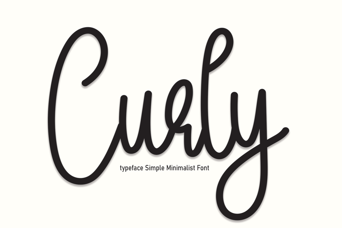 Curly | Script Font, a Script Font by Scratchones (Photo 1 of 8)