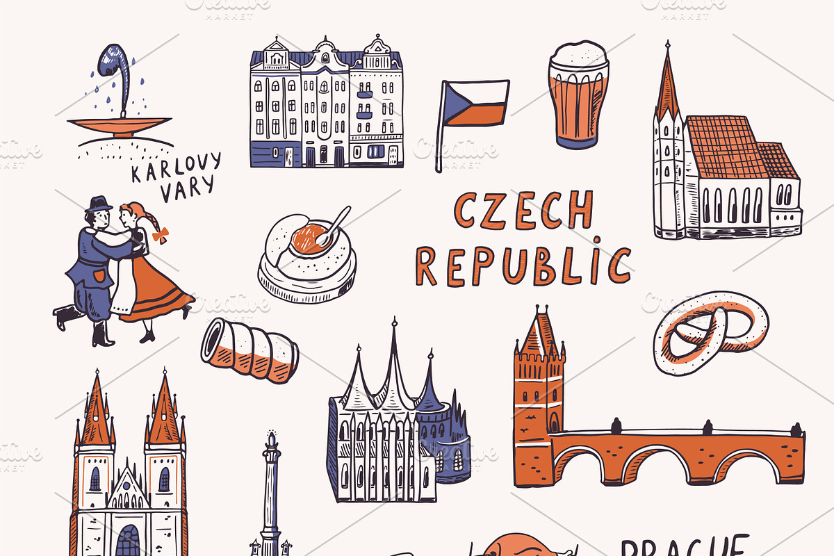 Czech Republic Map, an Illustration by GooseFrol (Photo 6 of 9)