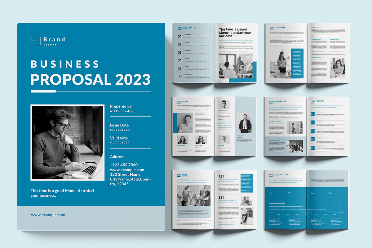 Proposal Template Layout, a Brochure Template by ContestDesign (Photo 1 of 4)