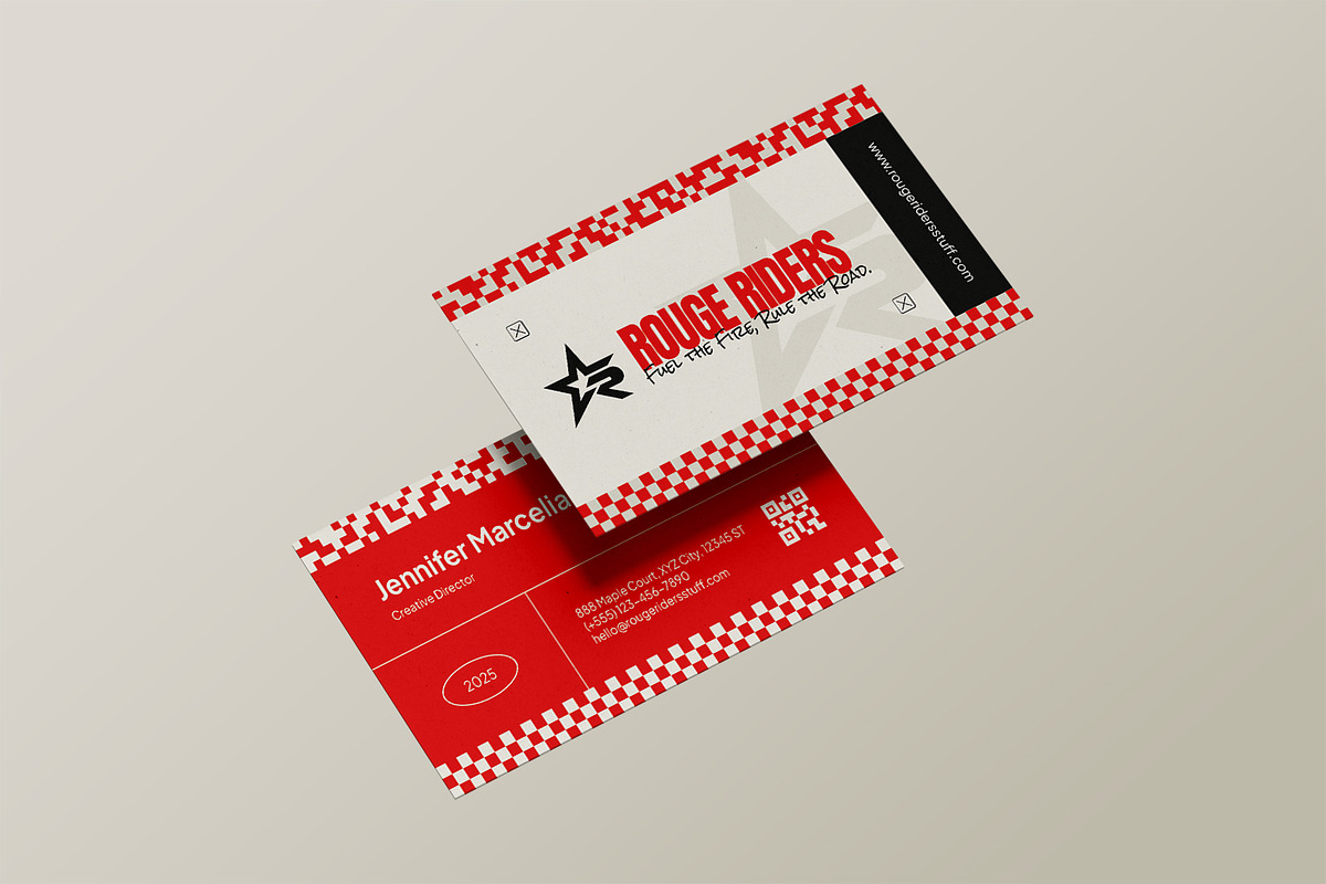 Rouge Riders - Business Card, a Business Card Template by StreaksideStd (Photo 3 of 3)