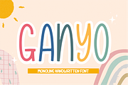 Ganyo, a Handwritten Font by Forberas Club (Thumbnail 1 of 8)