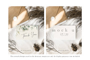 Winter Minimalist Invitation Mockups, an Invitation Template by My Lovely Stock (Thumbnail 4 of 8)