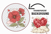 Whimsical Dreamy Valentine Clipart, an Illustration by Libby Wishes (Thumbnail 2 of 6)