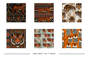 Tiger Retro Art Style Designs, a Pattern Graphic by karenfoleyphoto (Thumbnail 5 of 9)