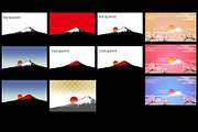 Mt.Fuji Japanese Style Background, an Illustration by Gallery House (Thumbnail 4 of 6)