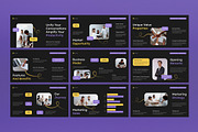 Black Modern Pitch Deck PPT, a Presentation Template by graphicook (Thumbnail 2 of 4)