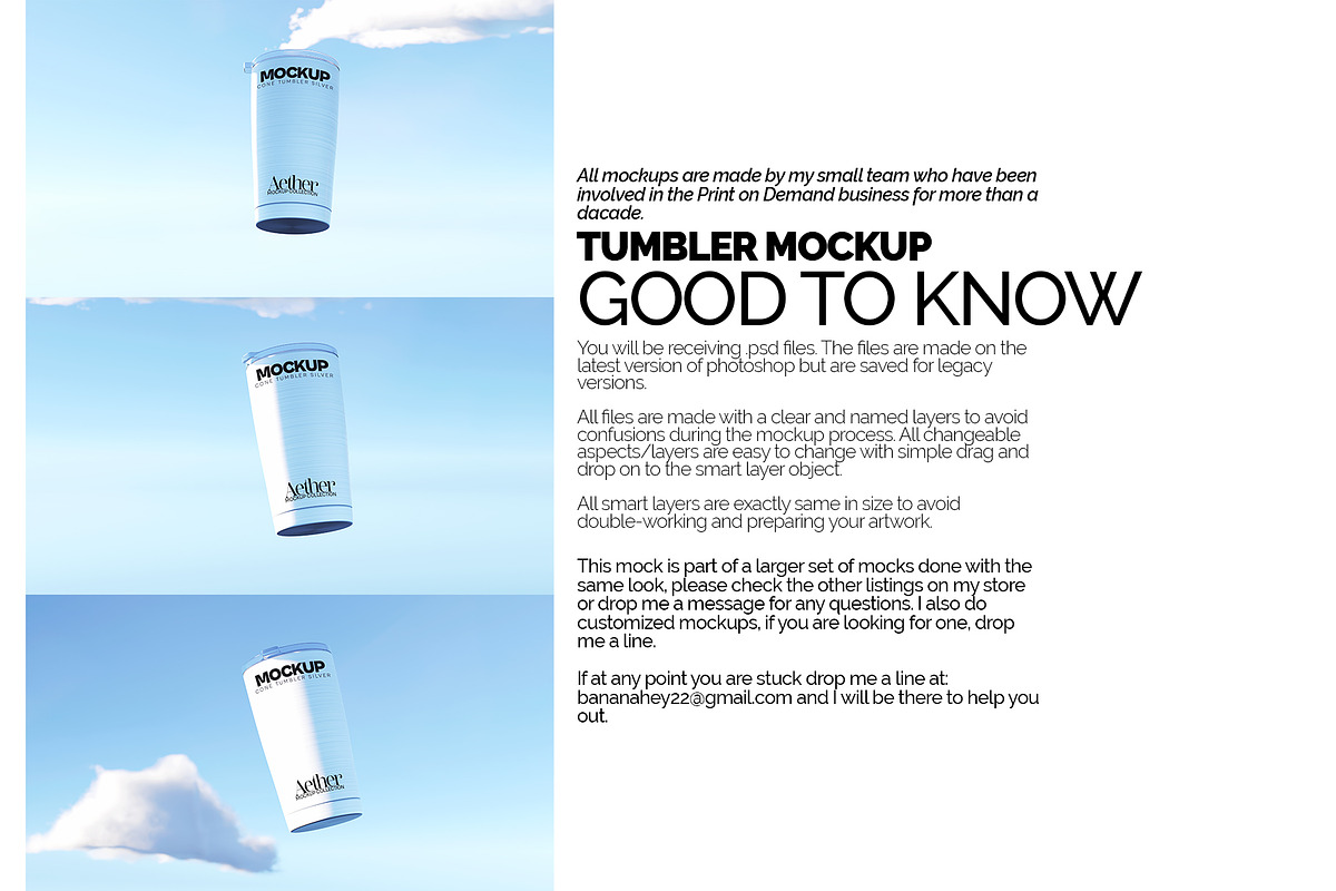 Cone Shaped Silver Tumbler Mockups, a Cups & Container Mockup by Banana Mockups (Photo 6 of 6)