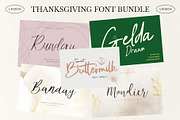 Thanksgiving Font Bundle, a Script Font by Craft Supply Co. (Thumbnail 1 of 11)