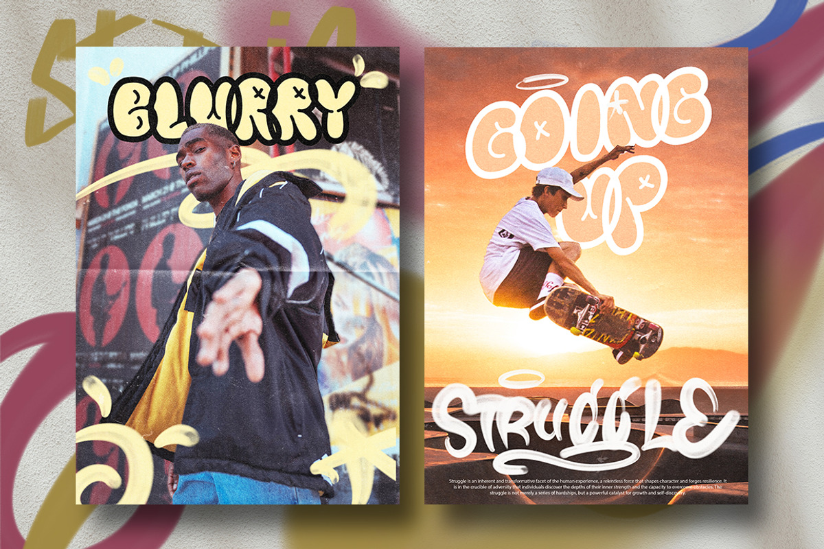 Aero Tag - Graffiti Font and Brushes, a Sans Serif Font by Angin Studio (Photo 10 of 16)