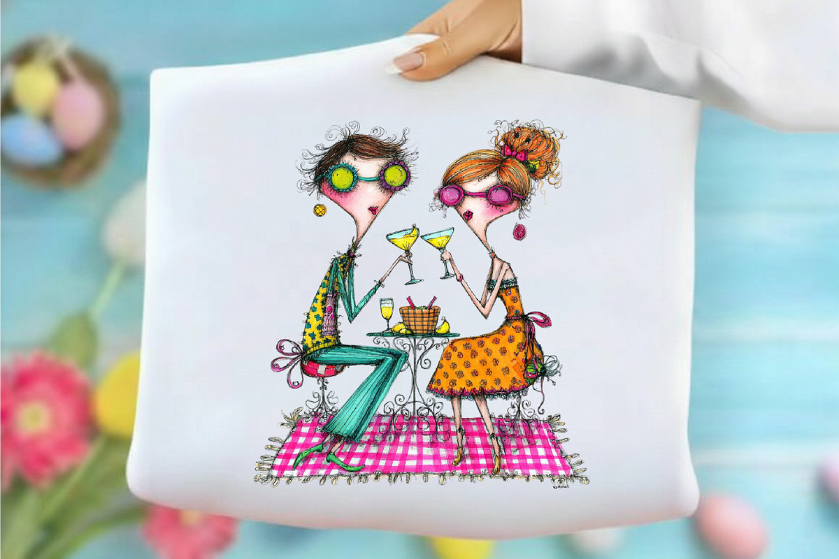 Quirky Couple Picnic Party Clipart, an Illustration by designcity5 (Photo 5 of 5)