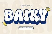 Baiky Retro - Branding Logo Font