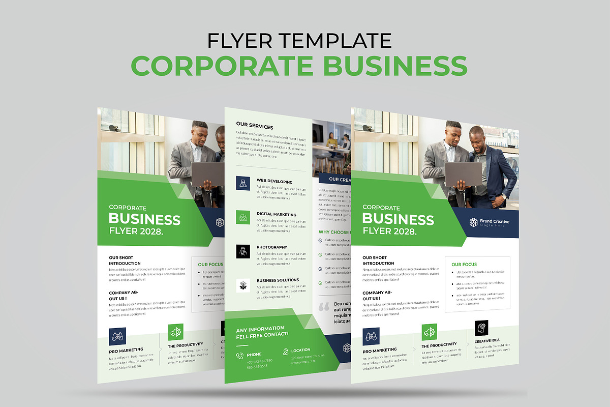 Corporate Business Flyer Template, a Flyer Template by Spark_Creative (Photo 4 of 5)