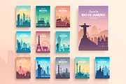 Famous Cities Landscape Collection, an Illustration by Chuhastock (Thumbnail 2 of 15)