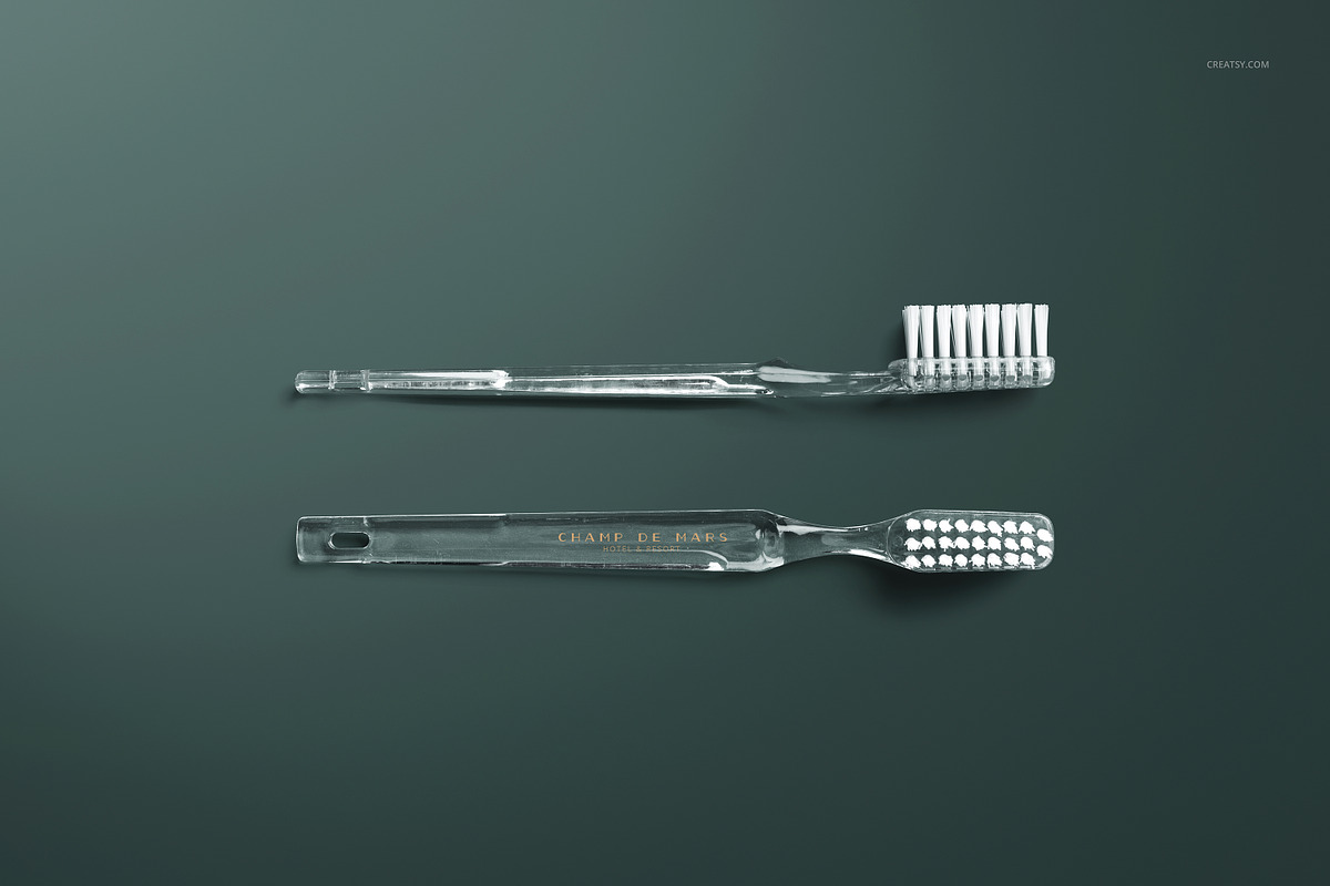Hotel Dental Kit Mockup Set v.2, a Merchandise Mockup by creatsy5 (Photo 5 of 8)