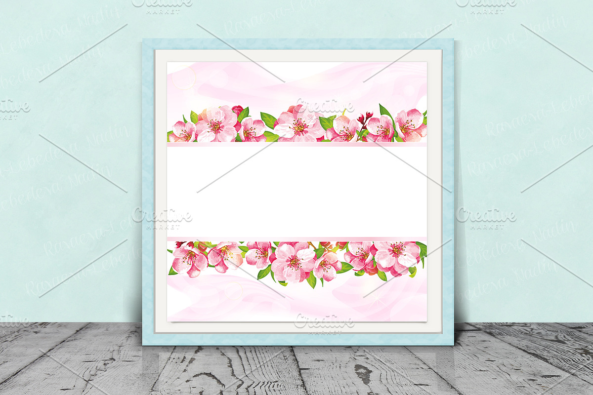 SET / 4 / Designs for Mother's Day, a Decorative Illustration by Nadin_Lebedeva (Photo 5 of 7)