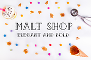 Malt Shop, a Font by benbrush (Thumbnail 2 of 4)